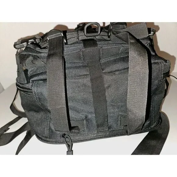 New! Outdoor Tactical Backpack Large Black Hiking Camping Hunting 20x15x8 - Picture 8 of 10